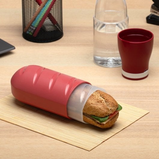 Tatay - Set De 2 Porta Bocadillos Infantiles Extensibles Y Reutilizables. Rojo Y Amarillo