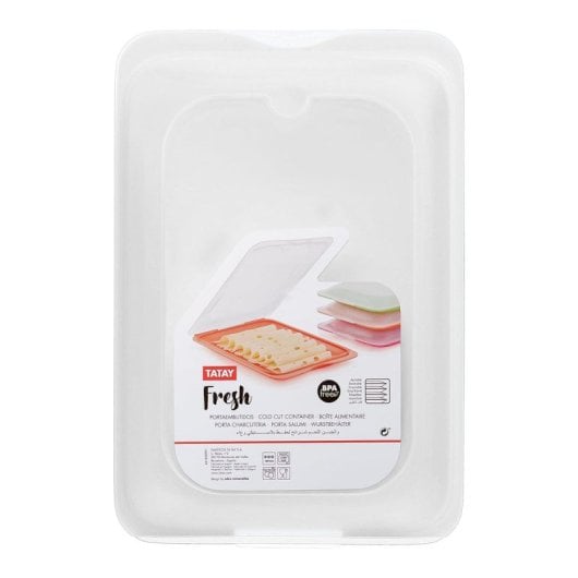 Tatay Fresh - Lote De 3 Recipientes Porta Embutidos Y Alimentos. Color Blanco