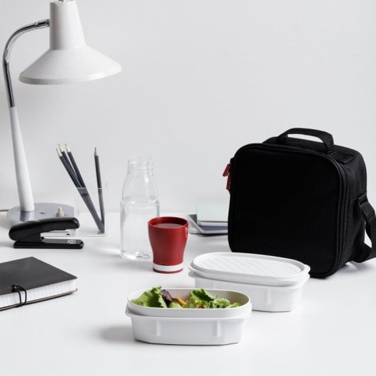 Tatay Urban Food Casual - Borsa termica per il pranzo da 3 litri con contenitori. Peach Fuzz