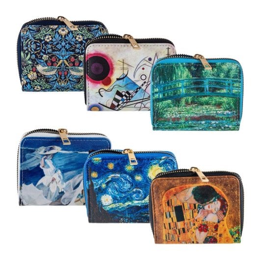 Javier El Puente - Monedero Pequeño Cartera Para Mujer Con Cremallera