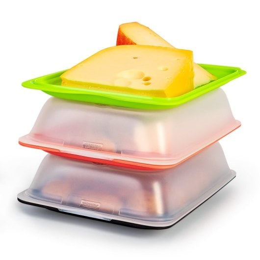 Tatay Fresh Maxi - Recipiente Porta Embutidos Y Quesos Con Sistema Fresh. Negro