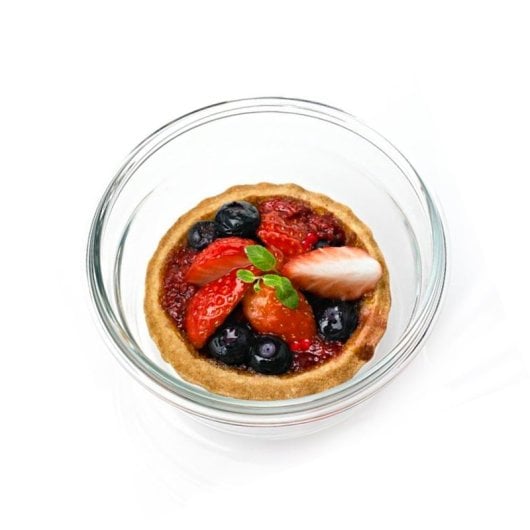 Glasslock Oven - Contenitore rotondo in vetro temperato da 0,85 l. Adatto al forno.