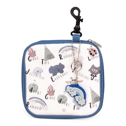 Iris Snack Rico - Porta Sandwich Infantil Termoinsulado Con Mosquetón. Azul