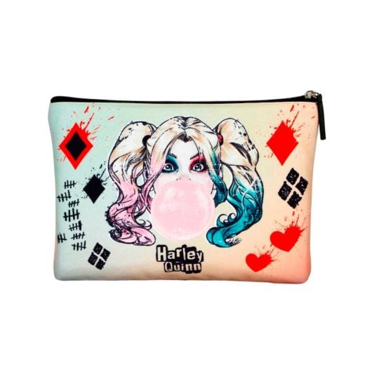 Karactermania - Borsa da spiaggia Soleil con beauty case in omaggio. Harley Quinn Mad Love