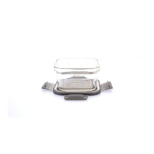 Glasslock Oven Smart - Recipiente Cuadrado De 0.4l En Vidrio Templado. Apto Horno