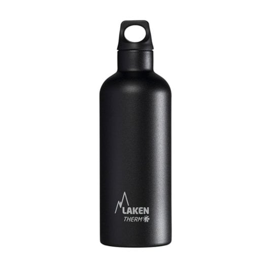 Laken Futura - Botella Térmica De Boca Estrecha 0.5l En Acero Inoxidable. Negro