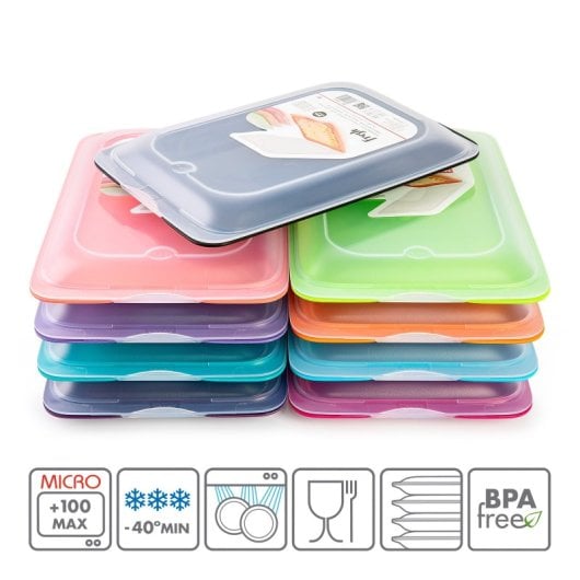 Tatay Fresh 24 - Lote De 5 Recipientes Porta Embutidos Y Alimentos. Gris