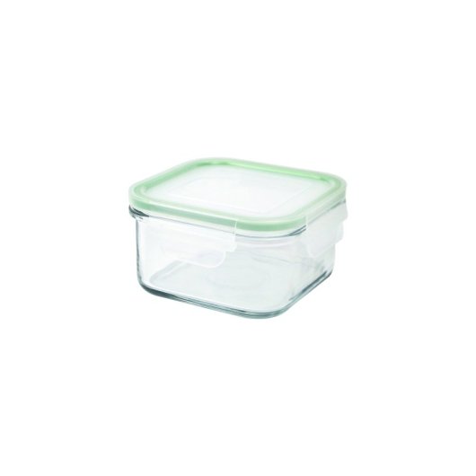 Glasslock Classic - Recipiente Hermético Cuadrado De 0.5l En Vidrio Templado
