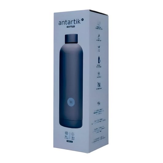 Antartik - Bottiglia termica riutilizzabile in acciaio inossidabile da 0,75 l. Blu scuro