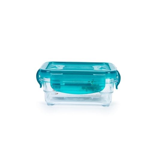 Ibili Perfect Tritan - Contenitore rettangolare piatto da 0,2 l in Tritan. Turchese