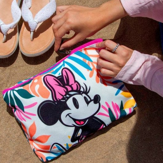 Karactermania - Saco de Praia Soleil com Necessaire Grátis. Ilha da Minnie Mouse