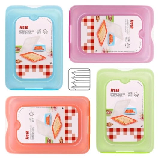 Tatay Fresh - Lote De 6 Recipientes Porta Embutidos Y Alimentos. Colores Basicos On