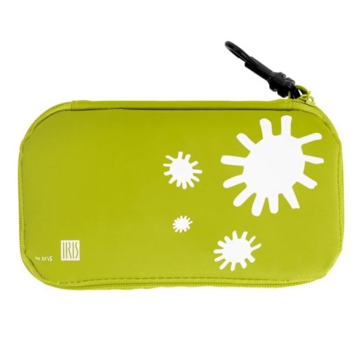 Iris Kids - Borsa termica per snack per bambini con moschettone. Verde