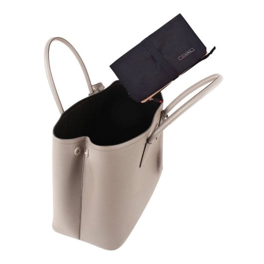 Iris Snack Bag Soft - Bolsa Porta Alimentos Con Cierre De Cremallera. Negro Y Crema