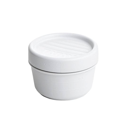 Tatay Twist Opak - Contenitore rotondo da 0,2 L con coperchio ermetico a vite. Bianco