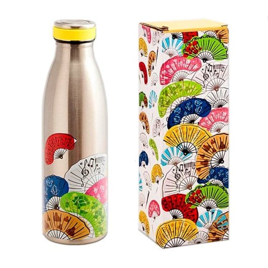 Javier Abanicos - Bottiglia termica riutilizzabile in acciaio inossidabile da 0,5 l