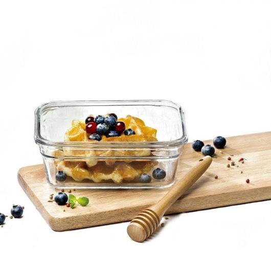 Glasslock Oven - Contenitore rettangolare in vetro temperato da 1,7 l. Adatto al forno.