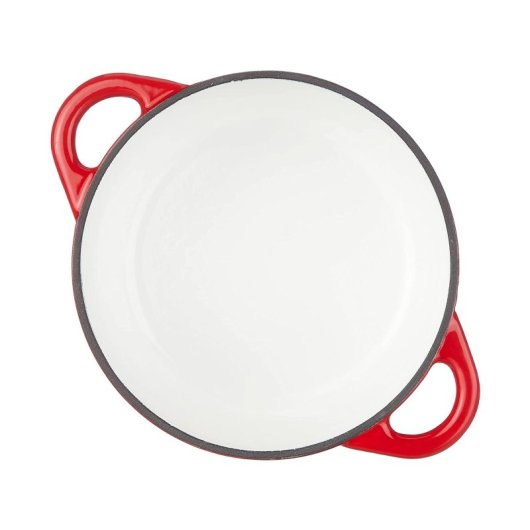 Ibili - Cocotte Redonda De Hierro Fundido Esmaltado 3.9l  Apta Vitro E Inducción. Rojo
