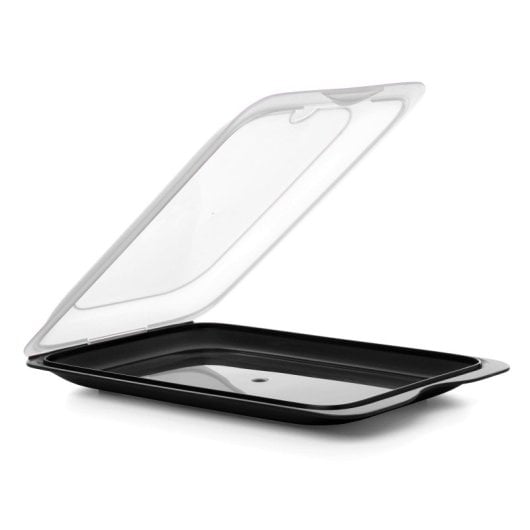 Tatay Fresh - Set di 3 contenitori per salumi e alimenti. Nero