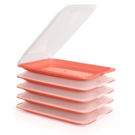 Tatay Fresh - Lote De 5 Recipientes Porta Embutidos Y Alimentos. Color Arandano