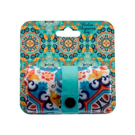 Javier Azulejos Verdes - Borsa della spesa pieghevole e riutilizzabile di grande capacità