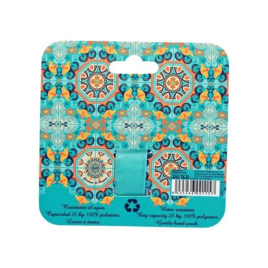 Javier Azulejos Verdes - Borsa della spesa pieghevole e riutilizzabile di grande capacità