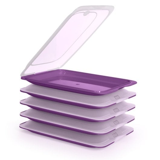 Tatay Fresh - Lote De 5 Recipientes Porta Embutidos Y Alimentos. Berenjena