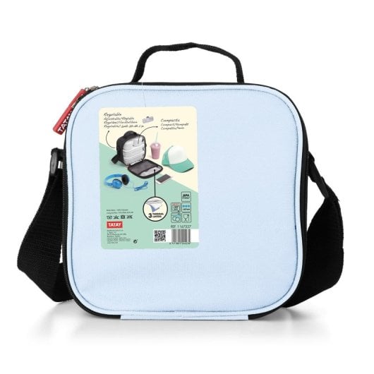 Tatay Urban Food Casual - Borsa termica per il pranzo da 3 litri con contenitori. Blu pastello