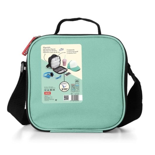 Tatay - Borsa termica per il pranzo Urban Food e kit per borraccia Urban. Menta