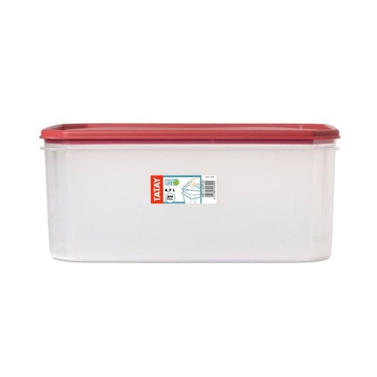 Tatay Top Flex - Pack 2x Recipientes Rectangulares Planos 4.7l Cierre A Presión. Arandano