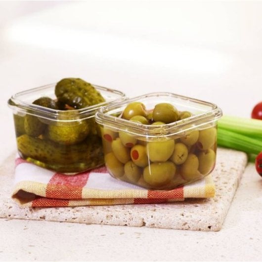 Glasslock Classic - Recipiente Hermético Cuadrado De 0.2l En Vidrio Templado