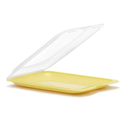 Tatay Fresh - Set di 3 contenitori per salumi e alimenti. Giallo fresco