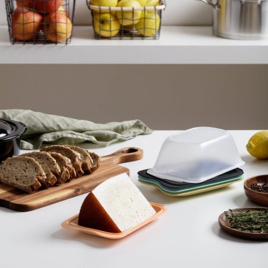 Tatay Fresh - Set di 3 contenitori per salumi e alimenti. Giallo fresco