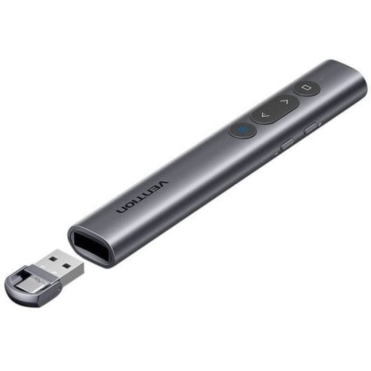 Puntatore di presentazione wireless Vention con laser rosso e pulsanti barriera AAA