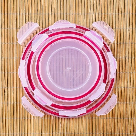 Glasslock Oven Safe - Lote De 3 Recipientes Redondos De 0.4l, 0.9l Y 1.5l En Vidrio Apto Horno