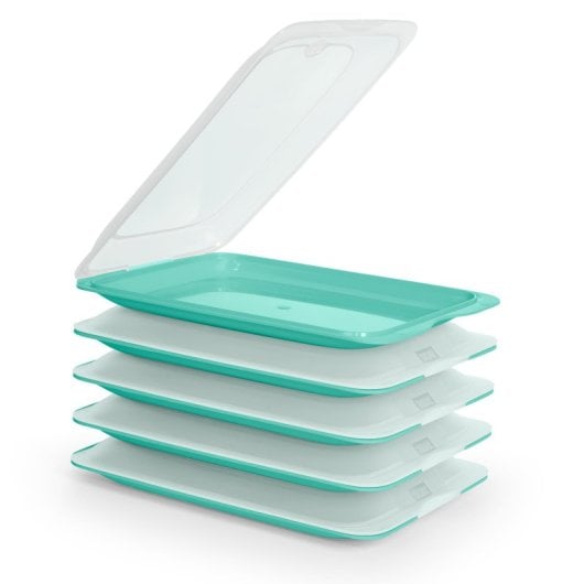 Tatay Fresh - Lote De 5 Recipientes Porta Embutidos Y Alimentos. Color Menta