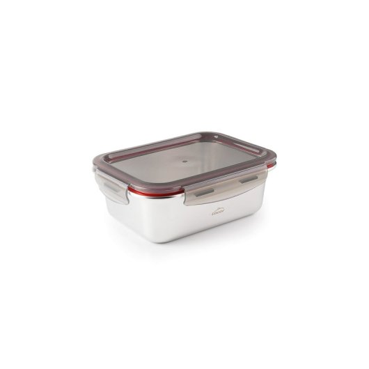 Lacor Ecoinox - Recipiente Rectangular Baby De 0.25l En Acero Inoxidable Apto Microondas