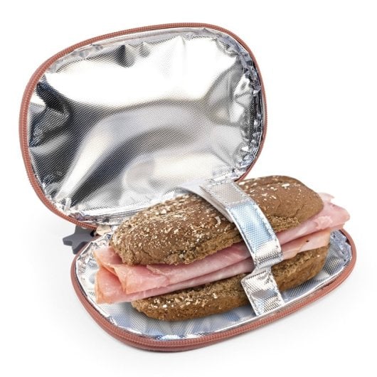 Iris Snack Rico - Porta Bocadillos Infantil Termoinsulado Con Mosquetón. Rosa