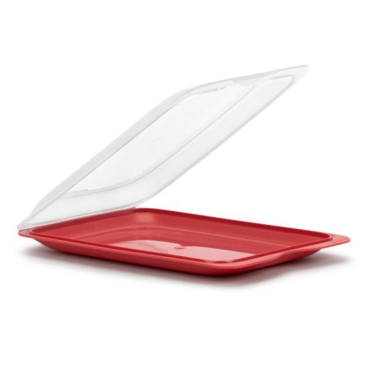 Tatay Fresh - Set di 3 contenitori per salumi e alimenti. Rosso mirtillo