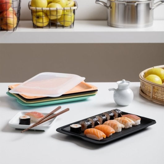 Tatay Fresh - Set di 3 contenitori per salumi e alimenti. Rosso mirtillo