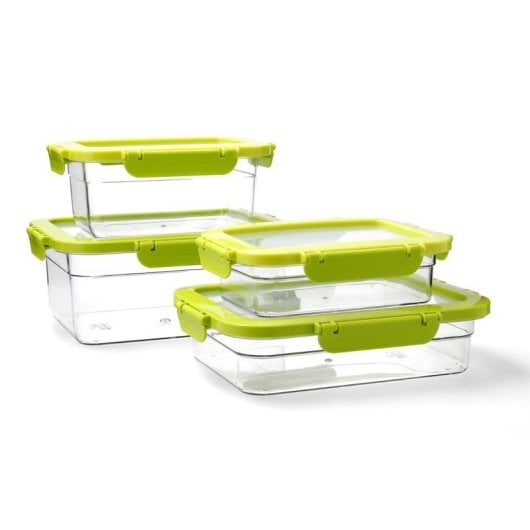 Quid Samba - Recipiente Rectangular De 2.2l En Plástico Reciclado San. Verde