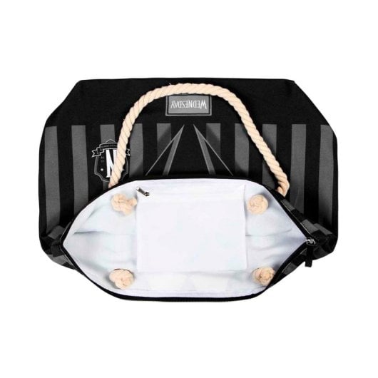 Karactermania - Borsa da spiaggia Soleil con beauty case in omaggio. Uniforme del mercoledì