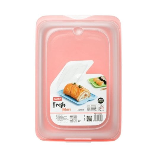 Tatay Fresh Maxi - Contenitore per salumi e formaggi con sistema Fresh. Corallo