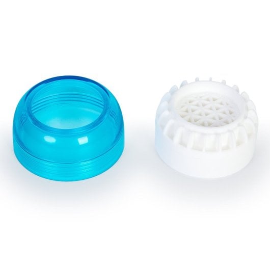 Zoku - Bottiglia d'acqua riutilizzabile da 0,3 l con interno in vetro. Turchese