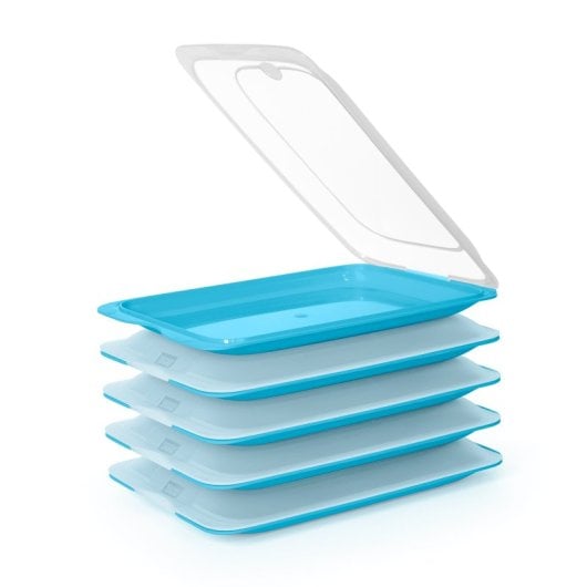 Tatay Fresh 24 - Lote De 5 Recipientes Porta Embutidos Y Alimentos. Azul