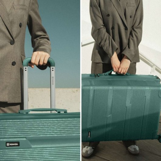 Mala Numada Upfly T10 Grande ABS Reciclado Verde 76x50x29cm 78L