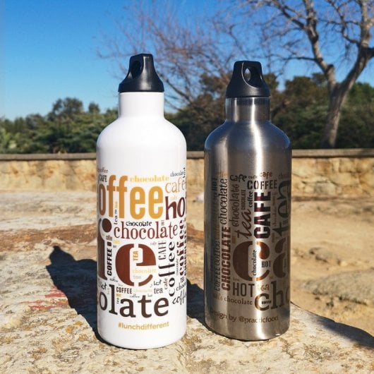 Laken Futura Café - Botella Térmica De Boca Estrecha 0.5l En Acero Inoxidable. Plata