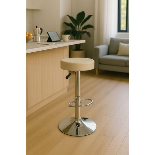 Regalos Miguel - Taburetes Cocina - Taburete Kros - Beige