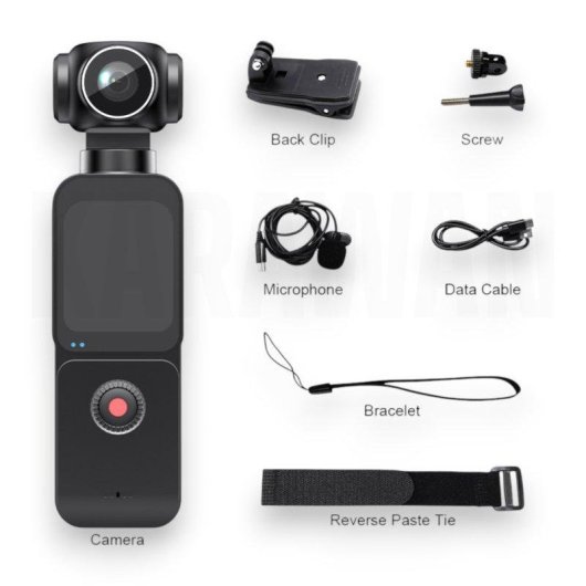 Videocámara Karawan 5K UltraHD WiFi Estabilizada Pantalla Color Audio Integrado