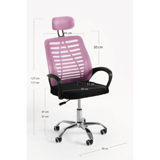 Regalos Miguel Silla Kontor - Rosa Claro